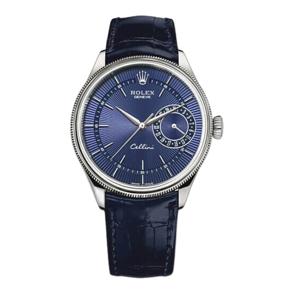 Rolex Cellini Date M50519-0011 39 Mm 18 Ct White Gold Polished Finish
