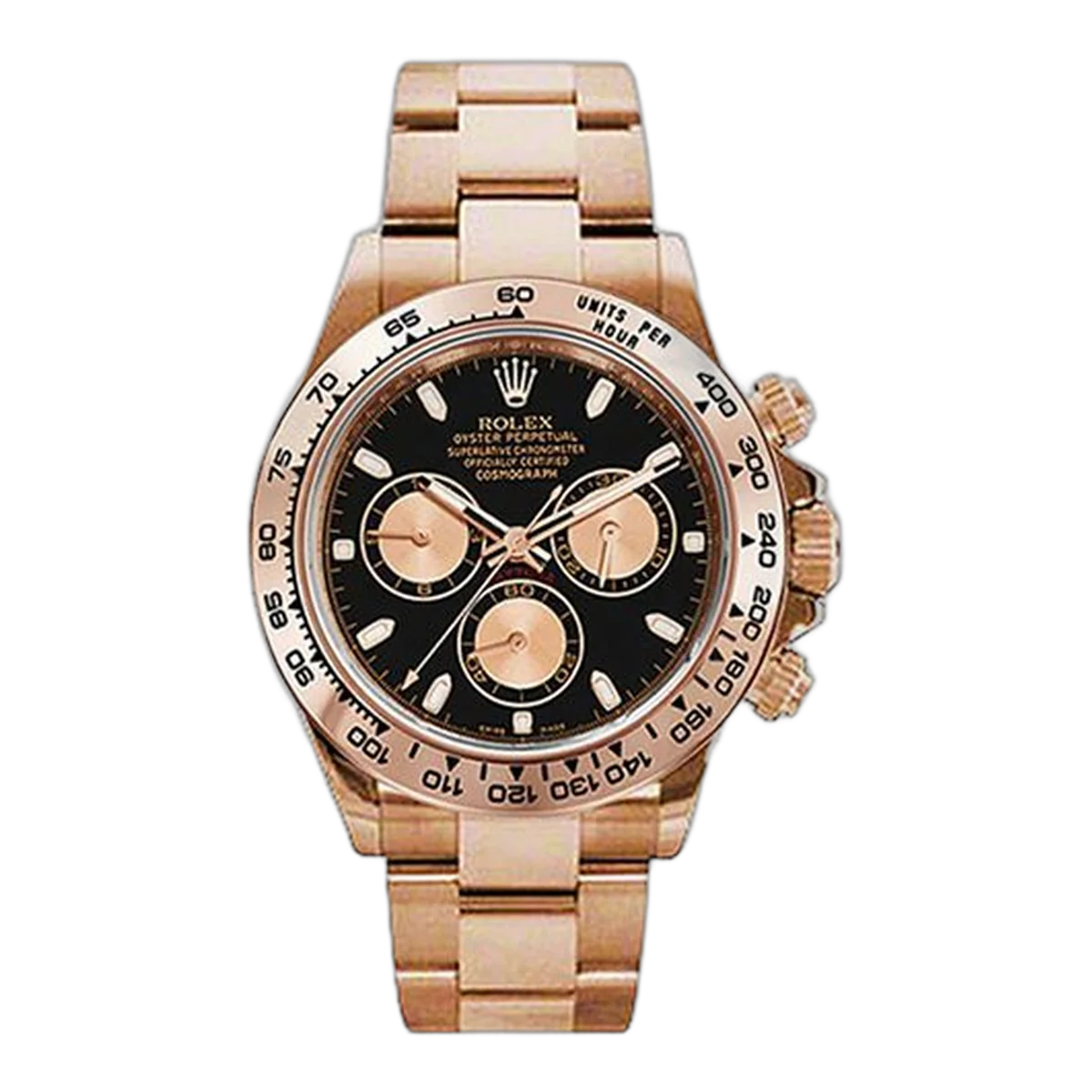 Rolex Cosmograph Daytona 116505 Bkpio Black 40Mm 18K Rose Gold Men's Watch