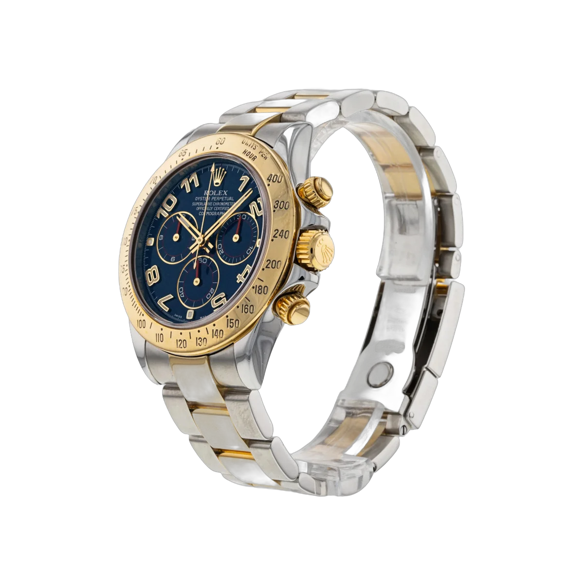 Rolex Cosmograph Daytona 116523 Steel & Yellow Gold 40mm Blue Racing Dial Men's Watch – additional product photo 2