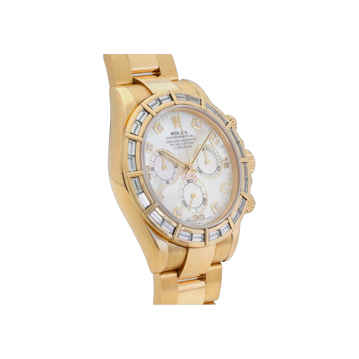 Rolex Cosmograph Daytona 116568BR Yellow Gold 40mm Mother of Pearl Dial Men's Watch – additional product photo 2