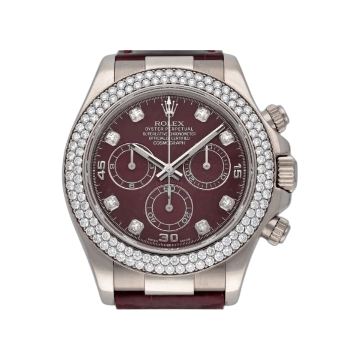 Rolex Cosmograph Daytona 116589RBR Gross Diamond Set Bezel Rubellite Dial Mens Watch – additional product photo 5