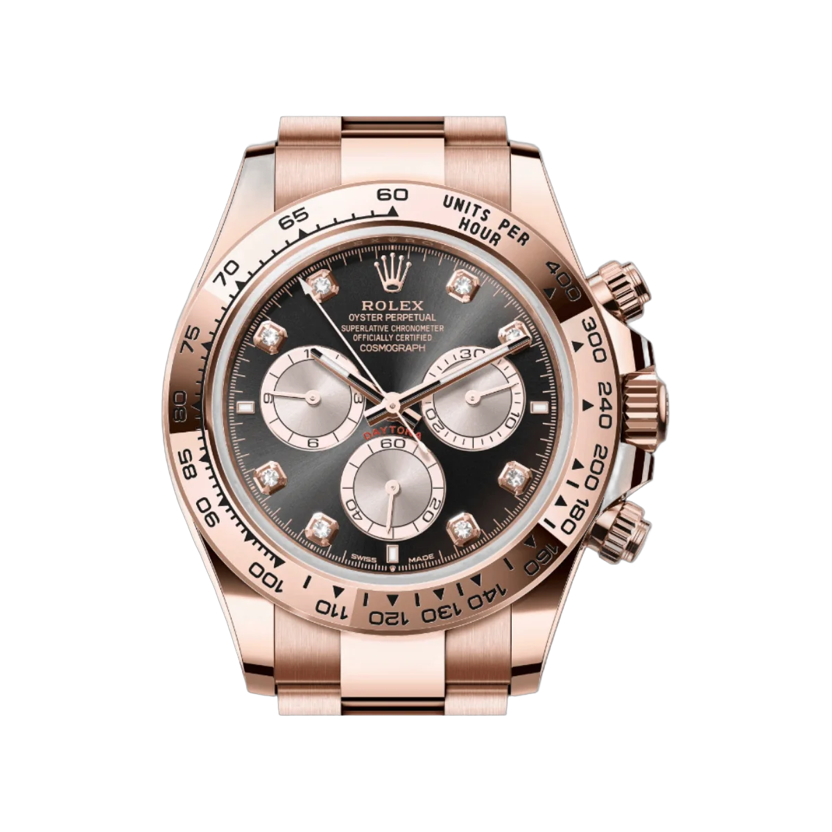 Rolex Cosmograph Daytona 126505-0002 Rose Gold With Diamonds Black Dial – additional product photo 3
