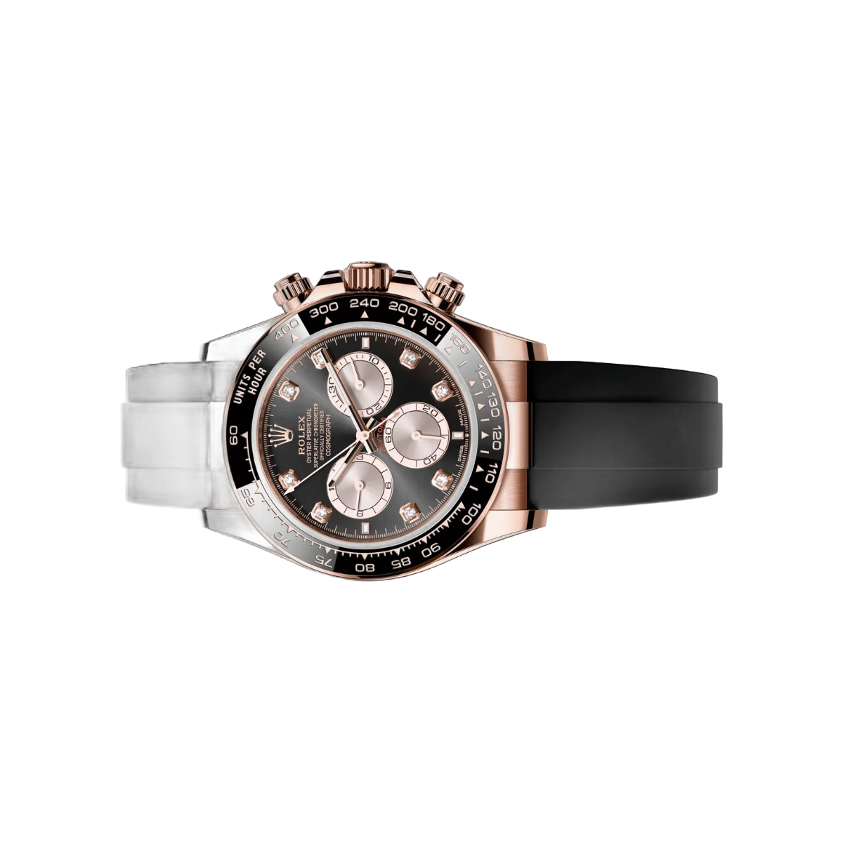 Rolex Cosmograph Daytona 126515LN-0004 Rose Gold Black Rubber And Black Diamond Dial – additional product photo 4