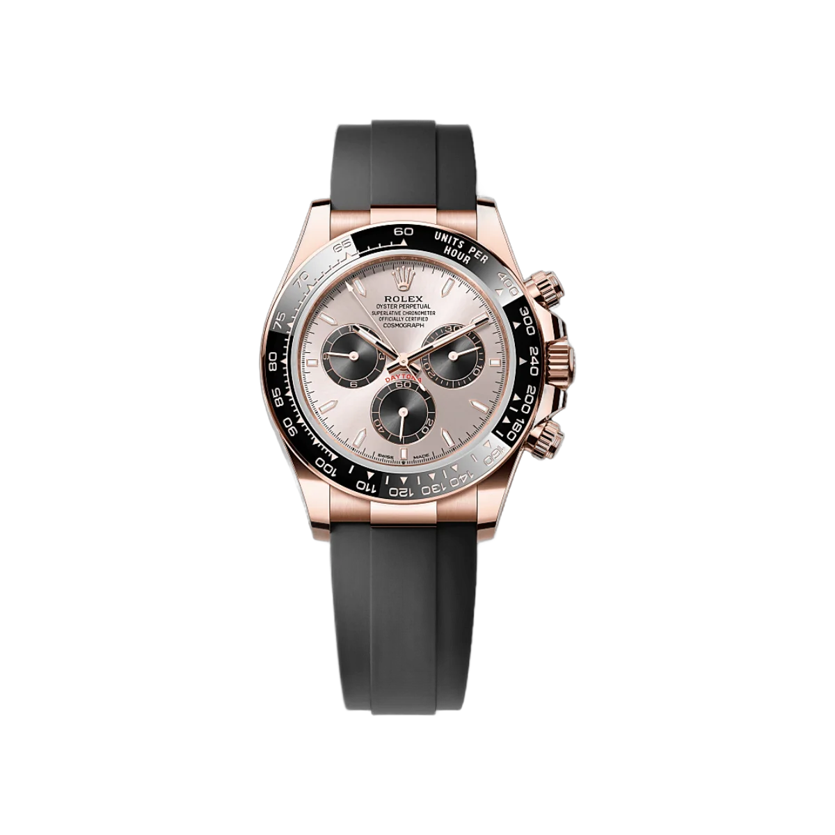 Rolex Cosmograph Daytona 126515LN-0006 Oysterflex Bracelet 18kt Everose Gold Sundust & Bright Black Dial