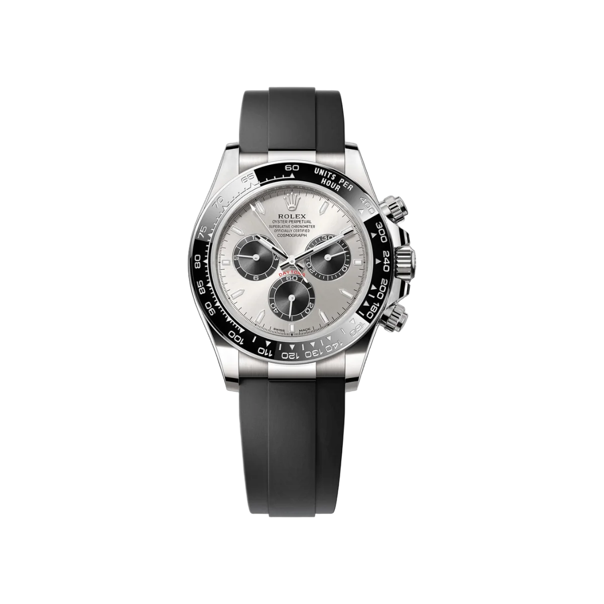 Rolex Cosmograph Daytona 126519LN-0006 Ghost Steel White Gold Oysterflex Silver Dial