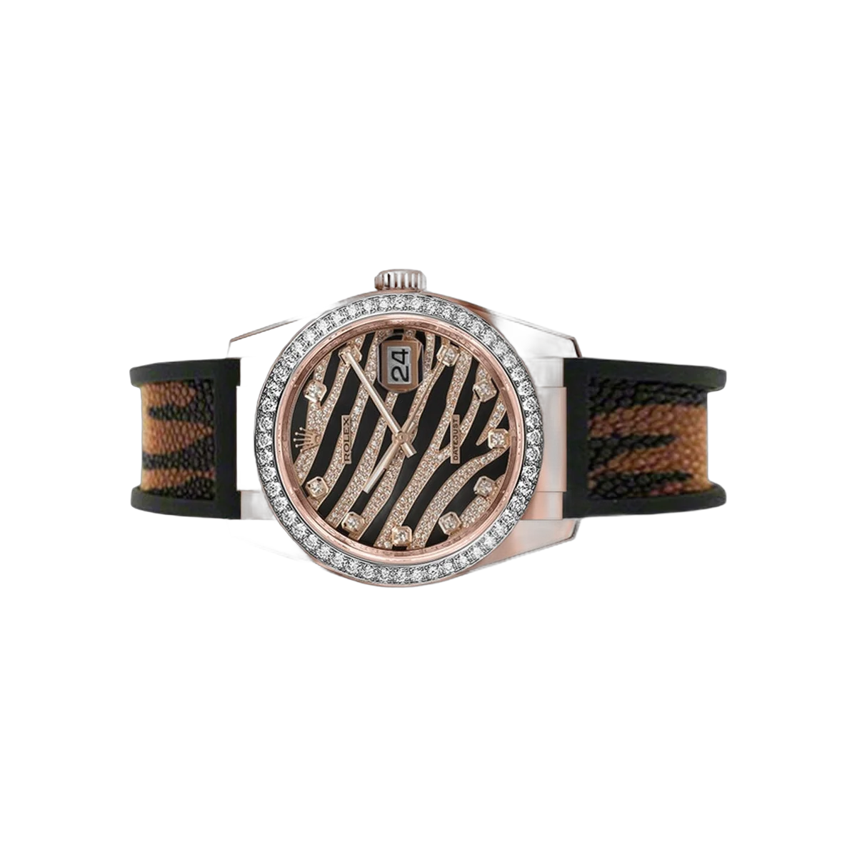 Rolex Datejust 116185BBR Rose Gold 36mm Diamond Pave Dial Ladies Watch – additional product photo 2