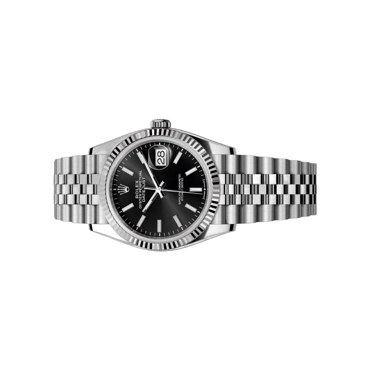 Rolex Datejust 126234-0015 Oystersteel White Gold Black Index Dial 36 Unisex Watch – additional product photo 2