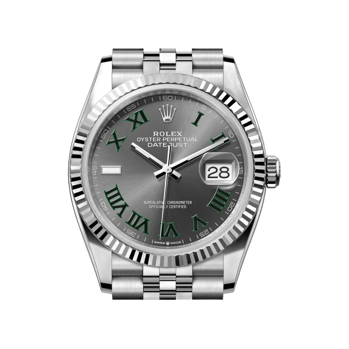 Rolex Datejust 126234-0045 Oystersteel White Gold Gray Dial 36mm Unisex Watch – additional product photo 3