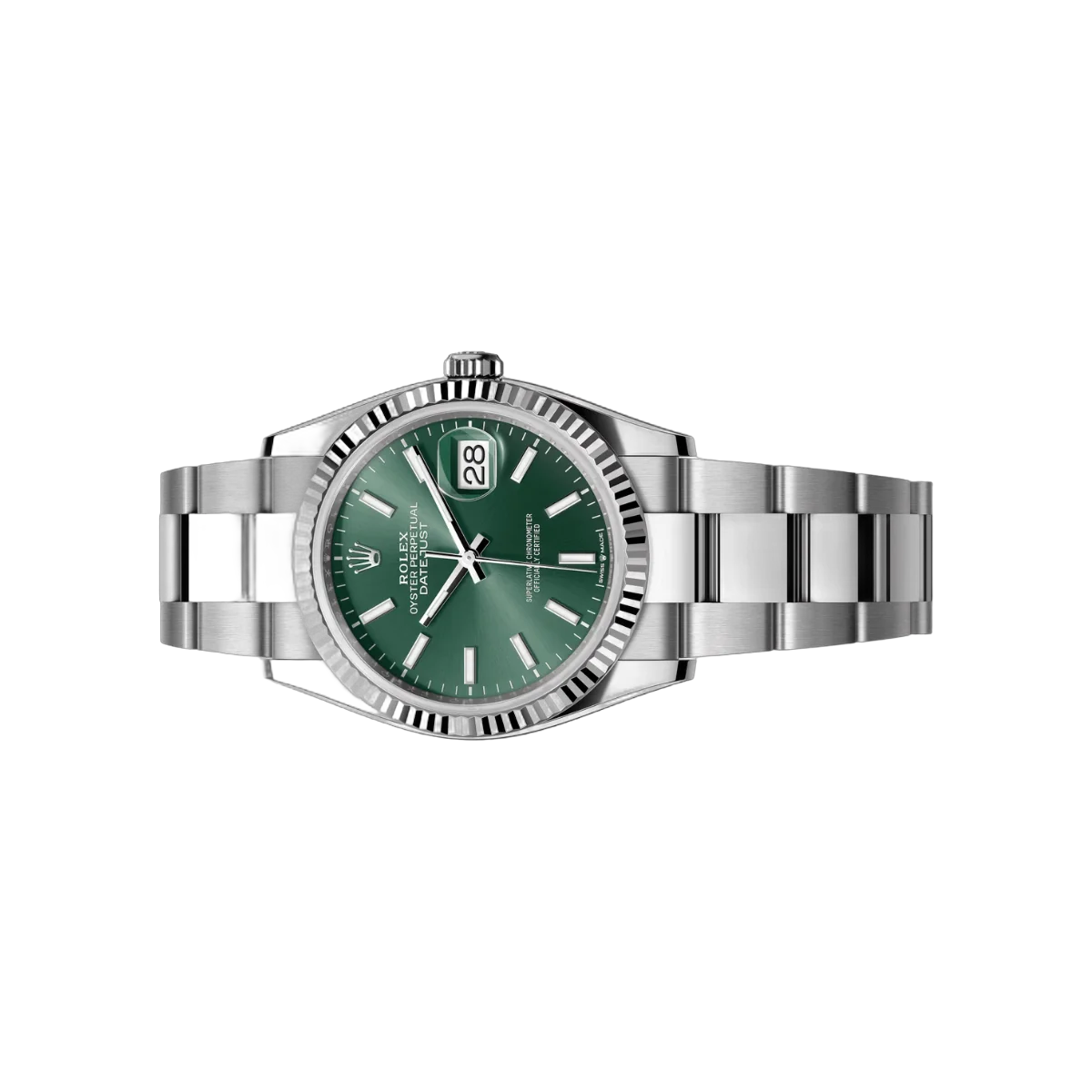 Rolex Datejust 126234-0052 Oystersteel White Gold Mint Green Dial 36mm Women’s Watch – additional product photo 2