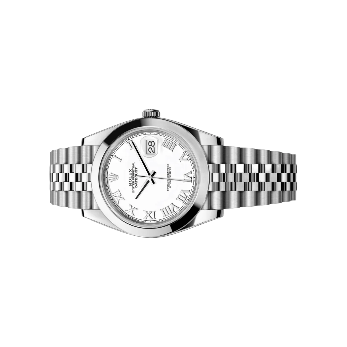 Rolex Datejust 126300-0016 Oyster Perpetual Roman Numerals 41mm White Dial Mens Watch – additional product photo 3