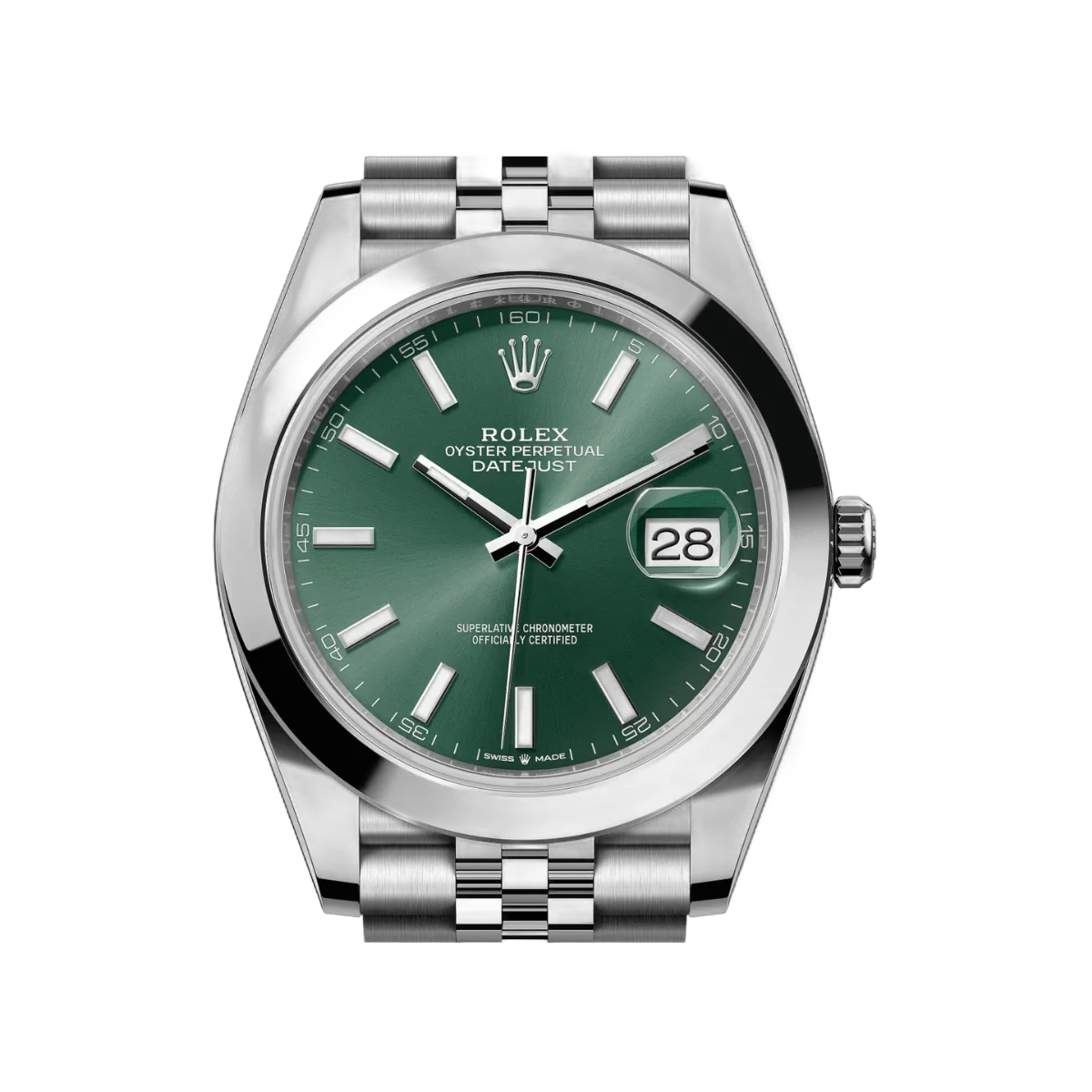 Rolex Datejust 126300-0020 Oyster Perpetual 41mm Mint Green Dial Mens Watch – additional product photo 3