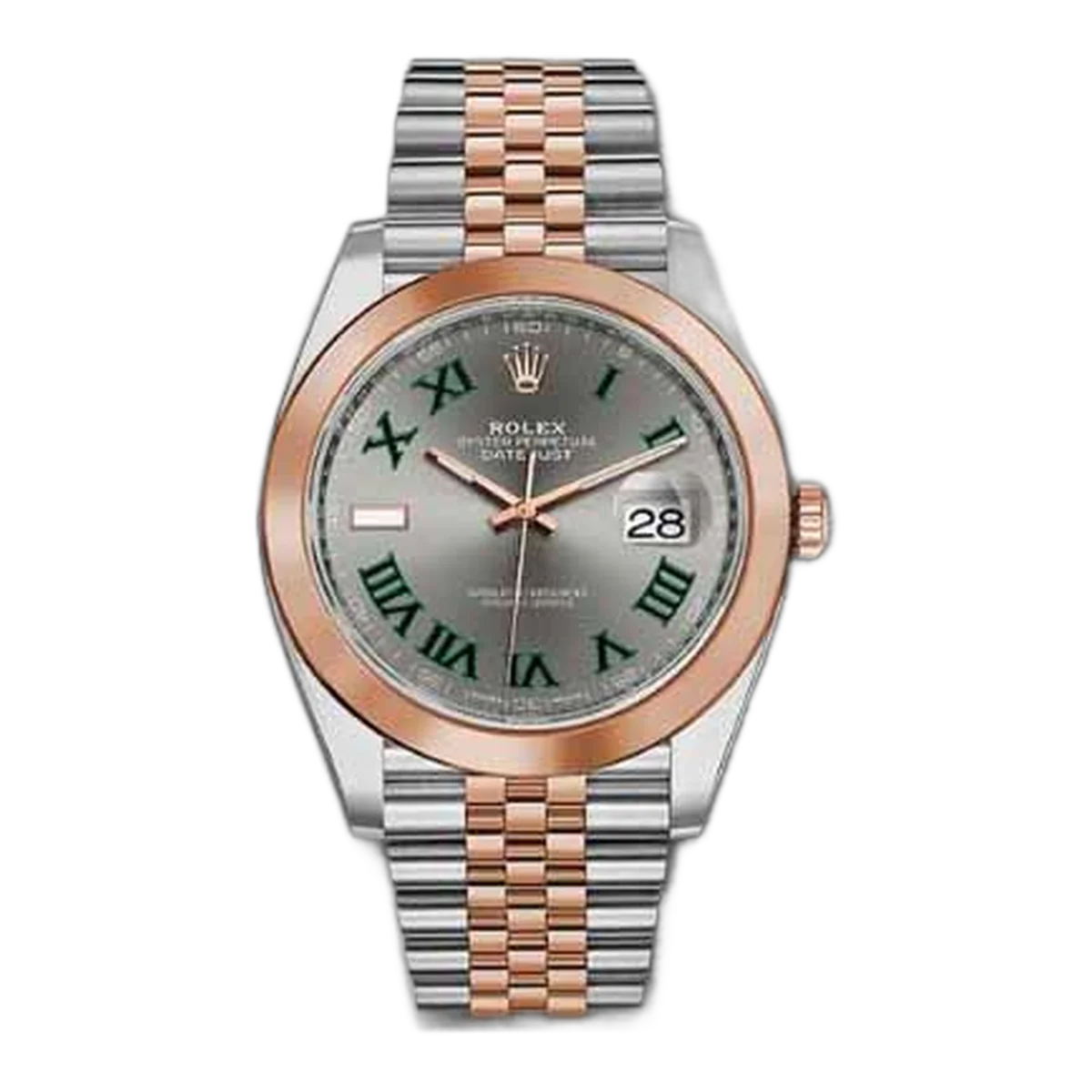 Rolex Datejust 126301 SLGRJ 41Mm 18Kt Rose Gold &amp; Stainless Steel Men's Watch