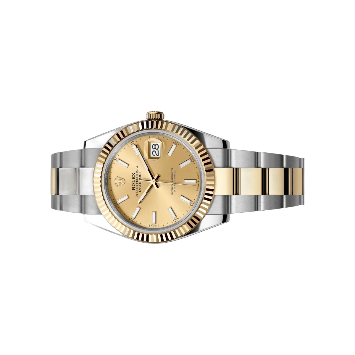 Rolex Datejust 126333-0009 Oystersteel 18kt Yellow Gold 41mm Champagne Dial Mens Watch – additional product photo 2