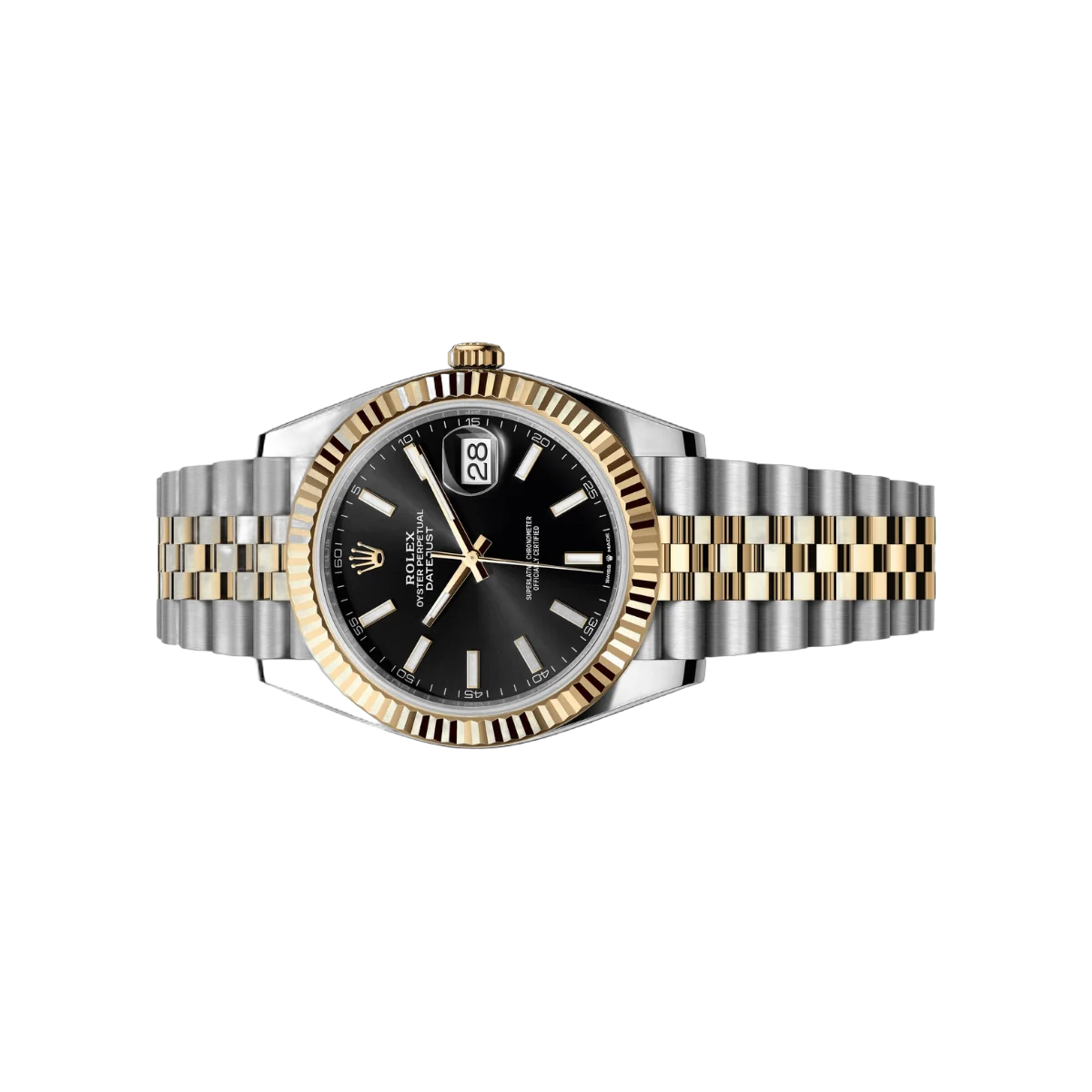 Rolex Datejust 126333-0014 Oystersteel 18Kt Yellow Gold 41mm Black Index Dial Men's Watch – additional product photo 2
