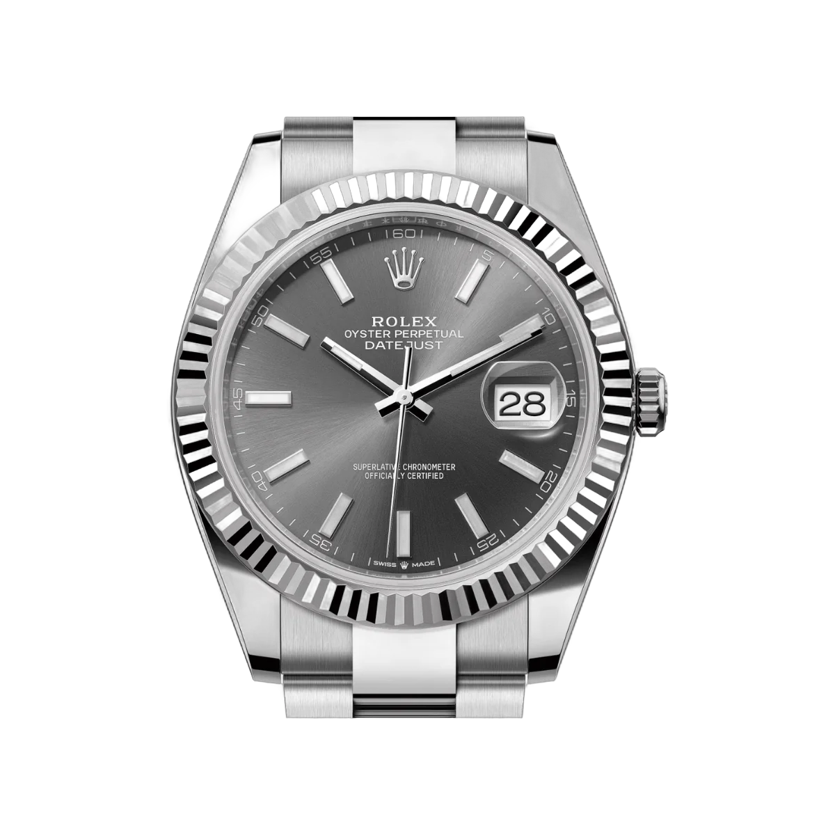 Rolex Datejust 126334-0013 Oystersteel White Gold Grey Dial 41mm Men’s Watch – additional product photo 3