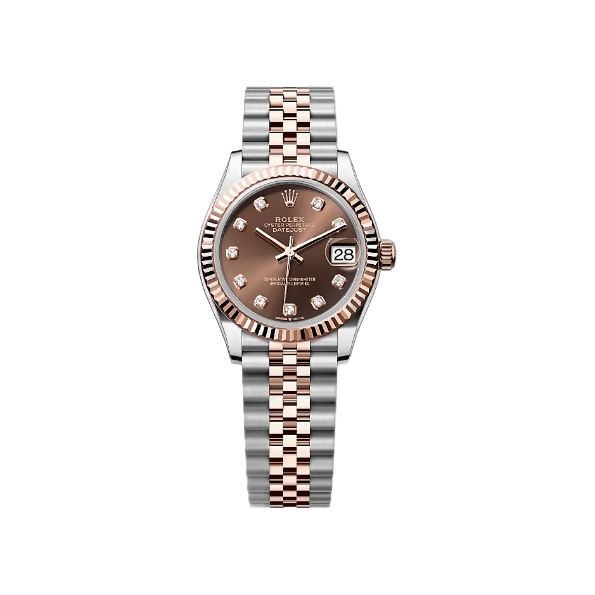 Rolex Datejust 278271-0028 Oystersteel-Everose Gold Chocolate Dial 31mm Women’s Watch