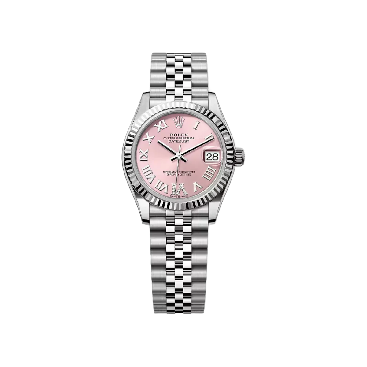 Rolex Datejust 278274-0024 Oystersteel-White Gold Pink Dial 31mm Women’s Watch