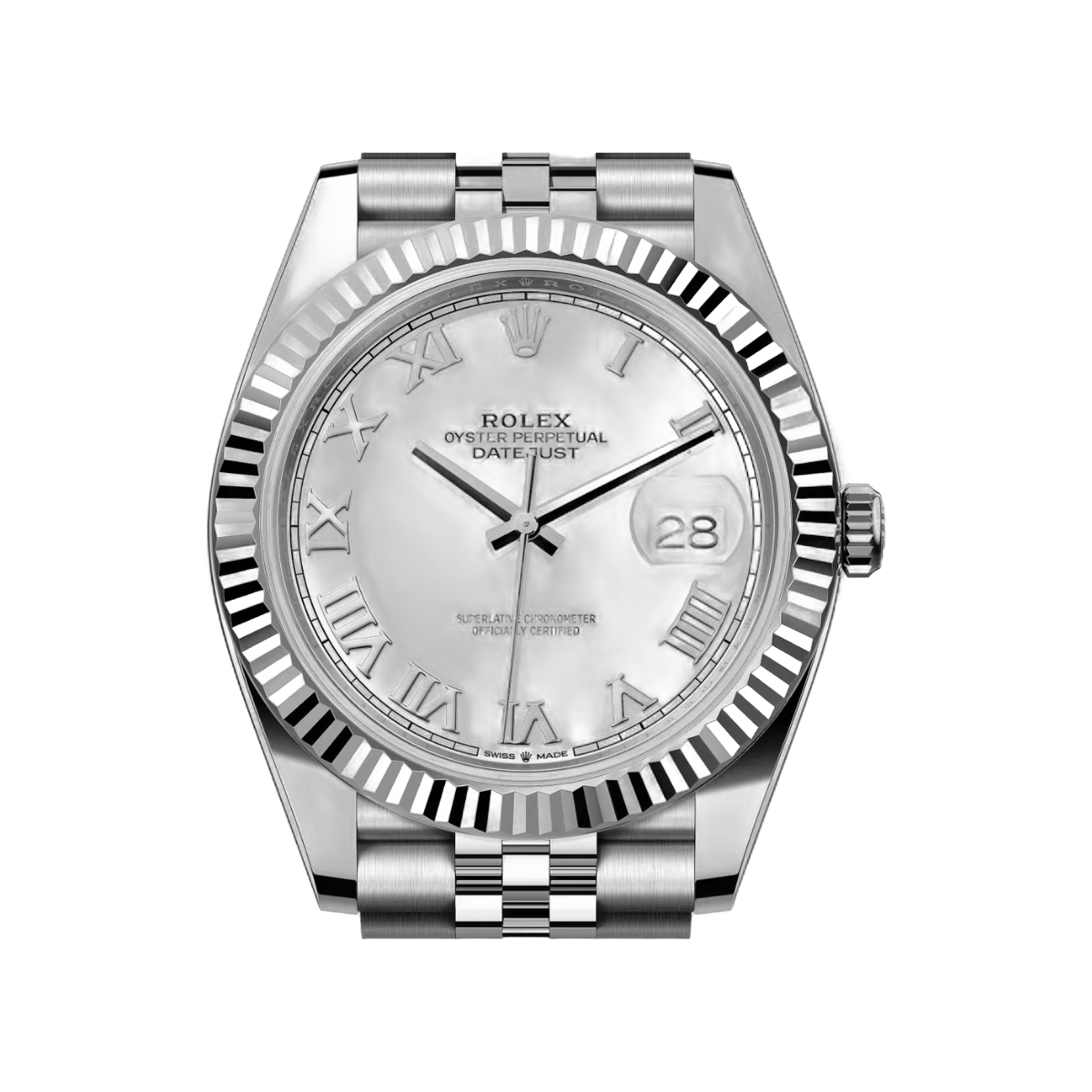 Rolex Datejust 41 Oyster Perpetual 126334-0024 White Gold 41mm White Dial Roman Numerals Mens Watch – additional product photo 3