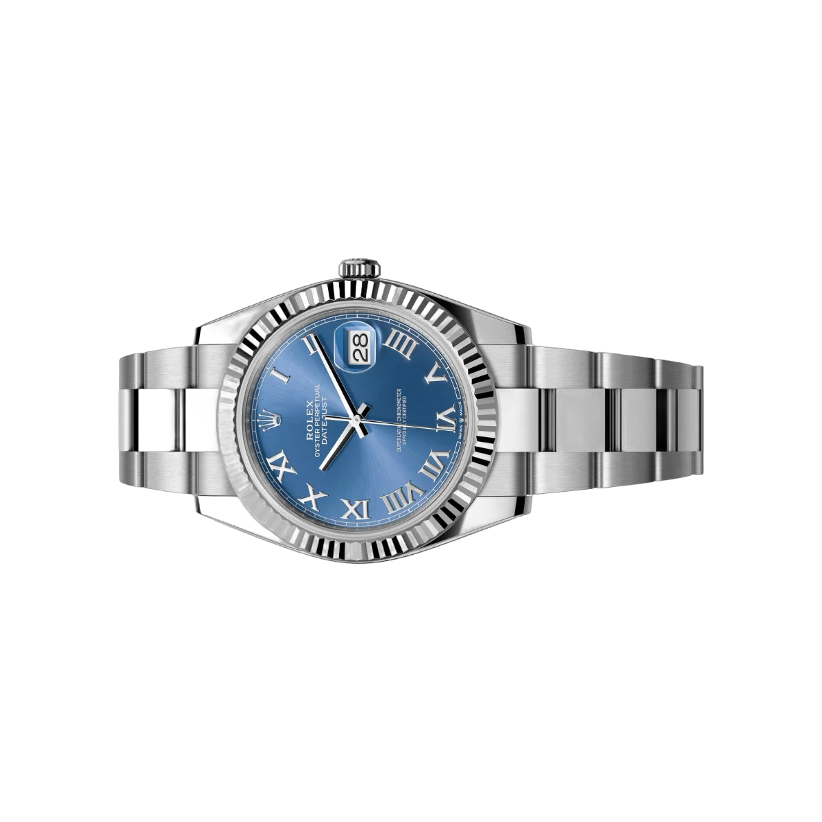 Rolex Datejust 41 Oyster Perpetual 126334-0025 White Gold 41mm Blue Dial Roman Numerals Men’s Watch – additional product photo 2