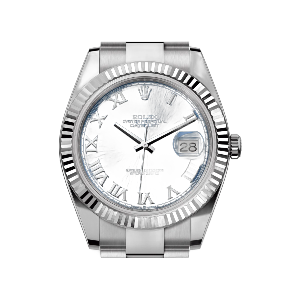 Rolex Datejust 41 Oyster Perpetual 126334-0025 White Gold 41mm Blue Dial Roman Numerals Men’s Watch – additional product photo 3