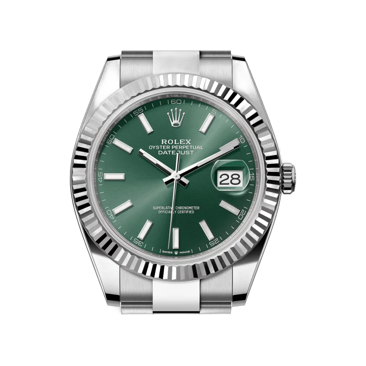 Rolex Datejust 41 Oyster perpetual 126334-0027 White Gold 41mm Mint Green Dial Men’s Watch – additional product photo 3
