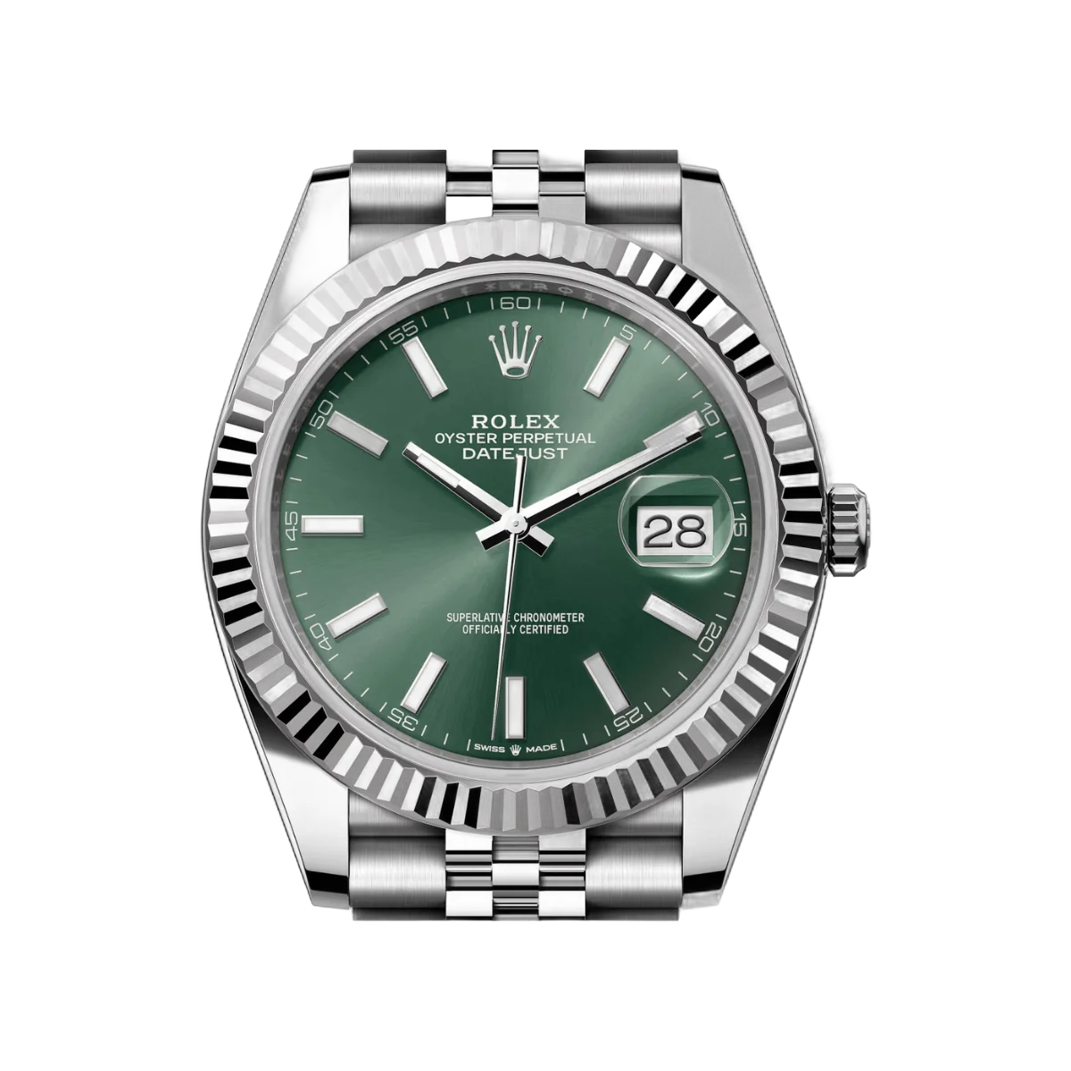 Rolex Datejust 41 Oyster Perpetual 126334-0028 White Gold 41mm Mint Green Dial Mens Watch – additional product photo 4