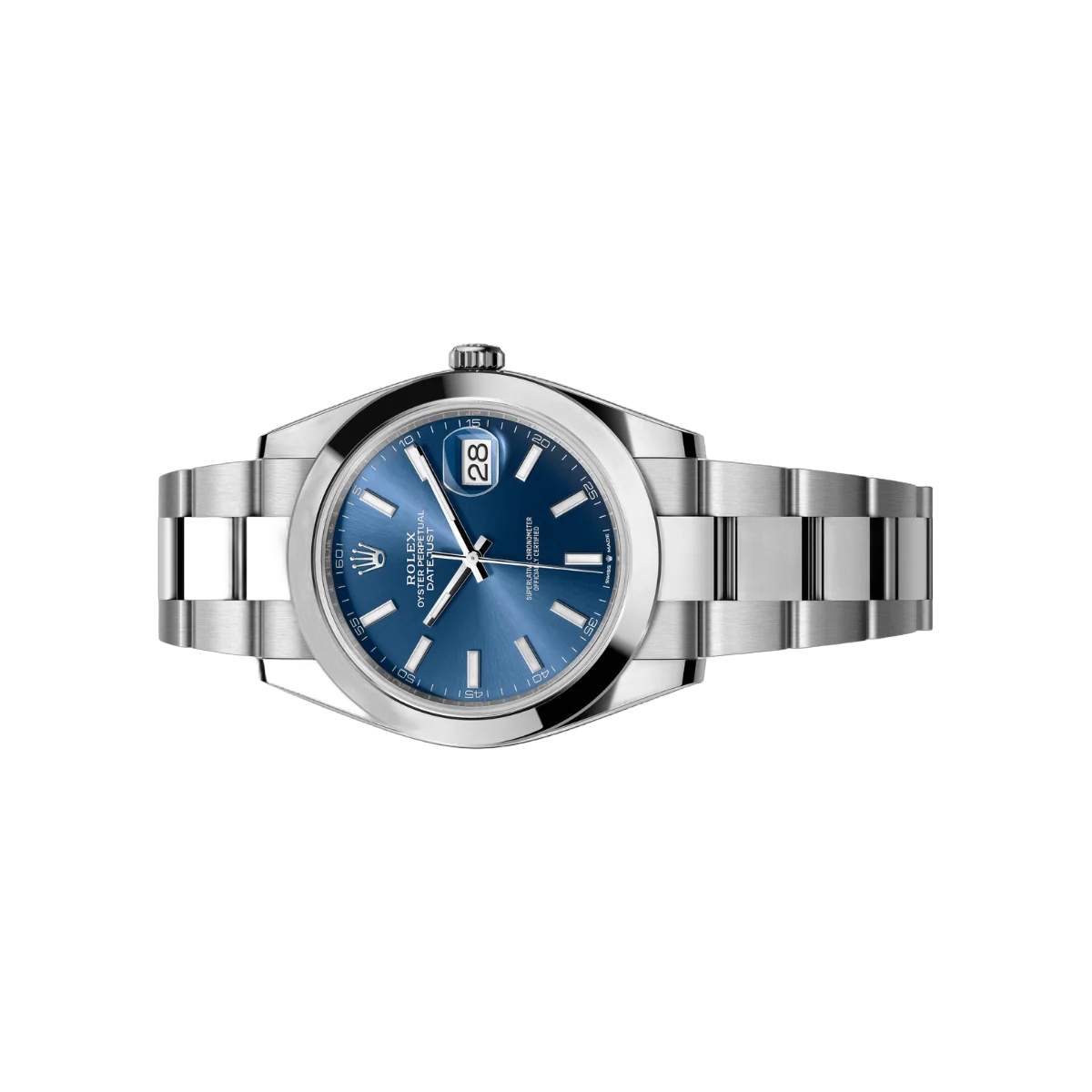 Rolex Datejust m126300-0001 Oyster Perpetual Stainless Steel 41Mm Blue Dial Men's Watch – additional product photo 2