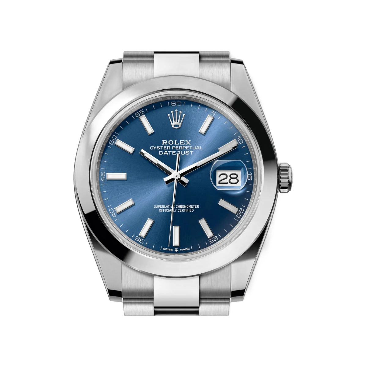 Rolex Datejust m126300-0001 Oyster Perpetual Stainless Steel 41Mm Blue Dial Men's Watch – additional product photo 3