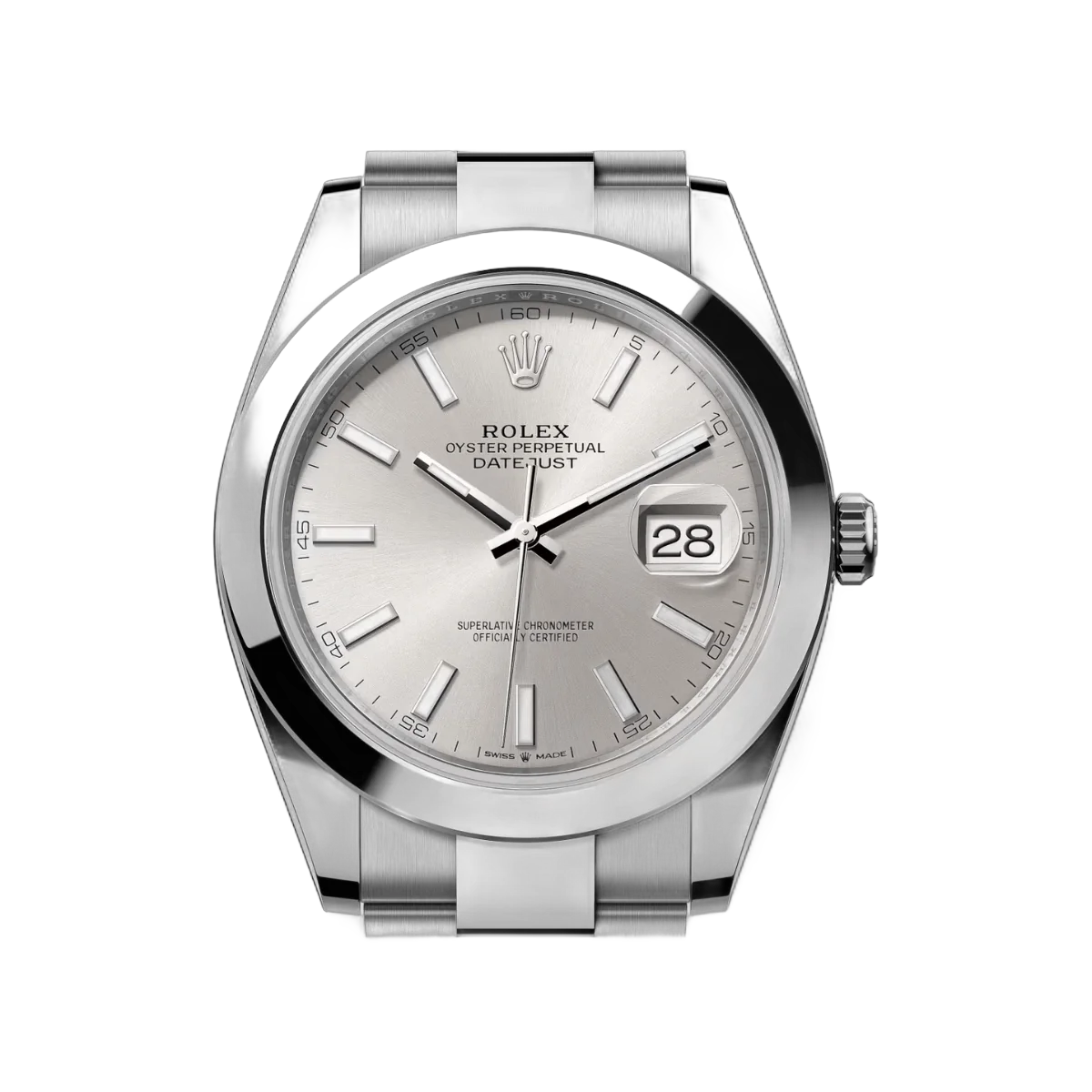 Rolex Datejust m126300-0003 Oyster Perpetual Stainless Steel 41Mm Silver Dial Men's Watch – additional product photo 3