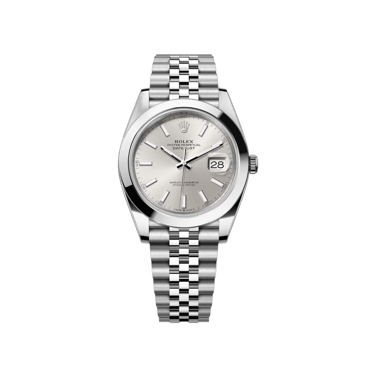 Rolex Datejust m126300-0004 Oyster Perpetual 41Mm Silver Dial Mens Watch