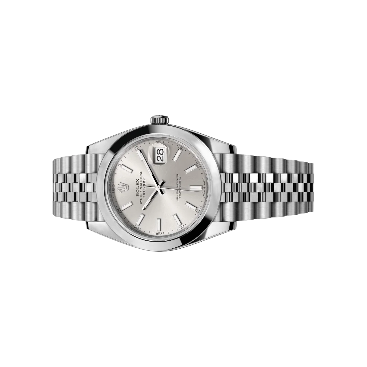 Rolex Datejust m126300-0004 Oyster Perpetual 41Mm Silver Dial Mens Watch – additional product photo 2