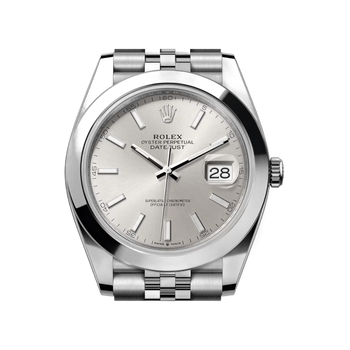 Rolex Datejust m126300-0004 Oyster Perpetual 41Mm Silver Dial Mens Watch – additional product photo 3