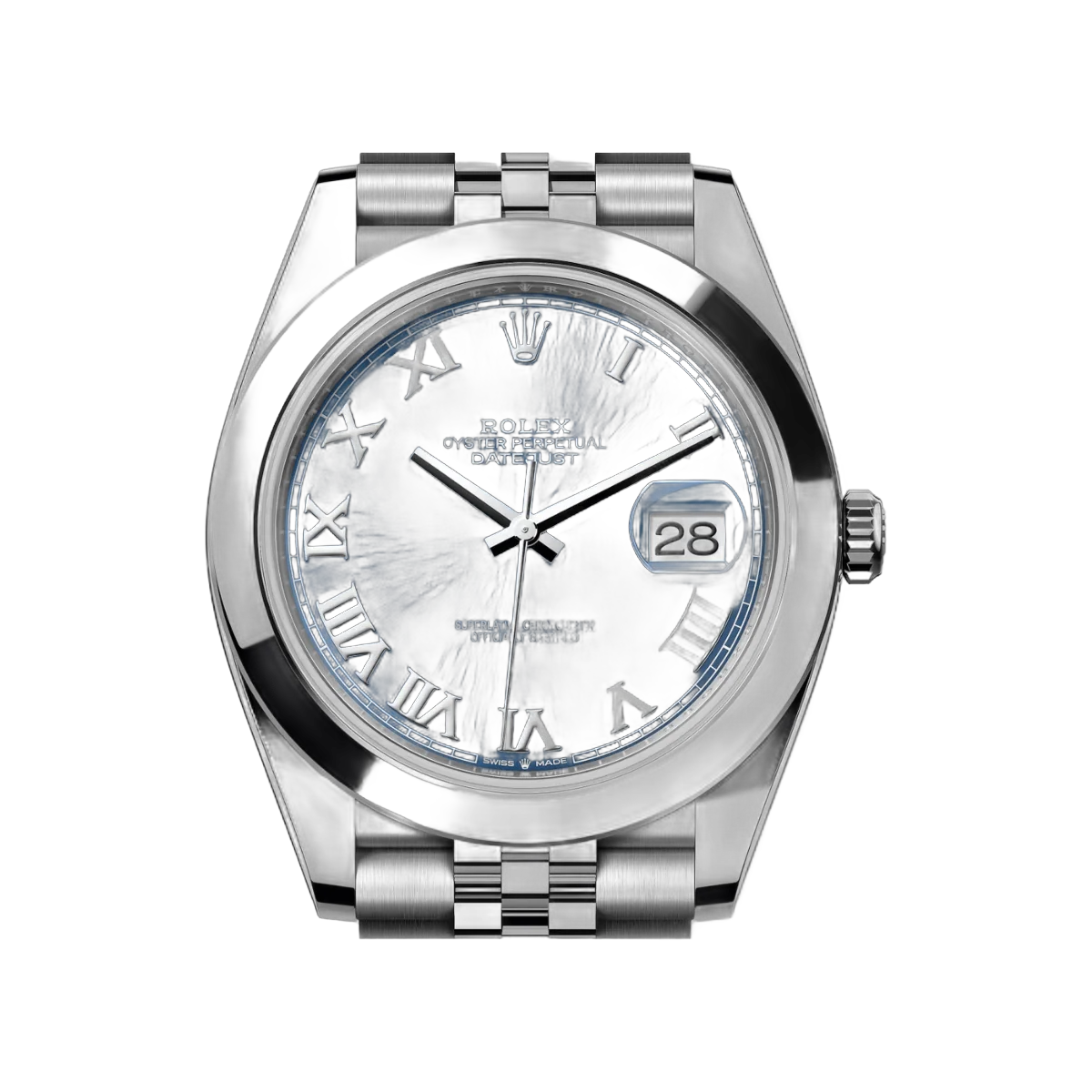 Rolex Datejust m126300-0018 Stainless Steel 41Mm Blue Dial Roman Numerals Mens Watch – additional product photo 3