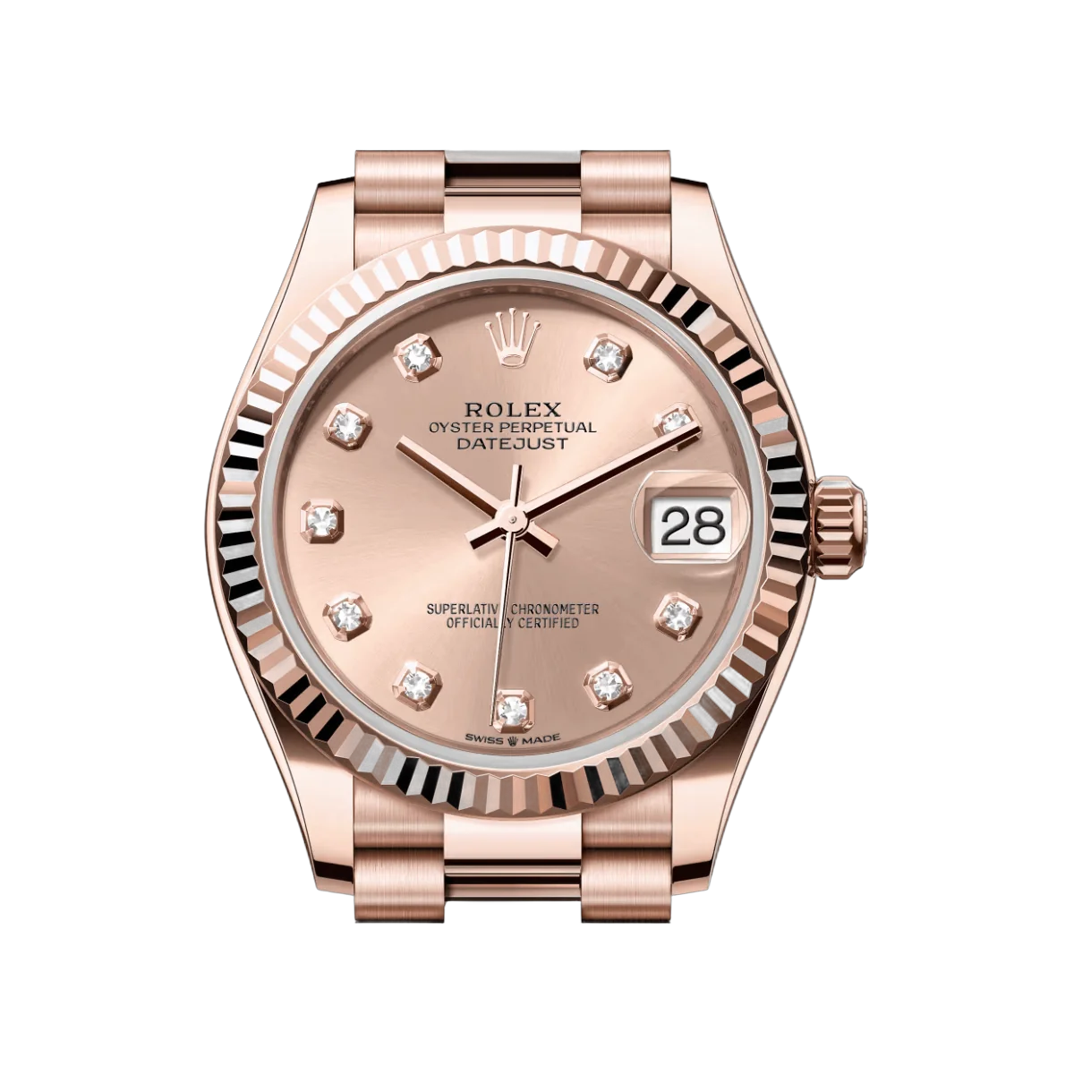 Rolex Datejust M278275-0031 31mm Everose Gold Dial Womens Watch – additional product photo 3