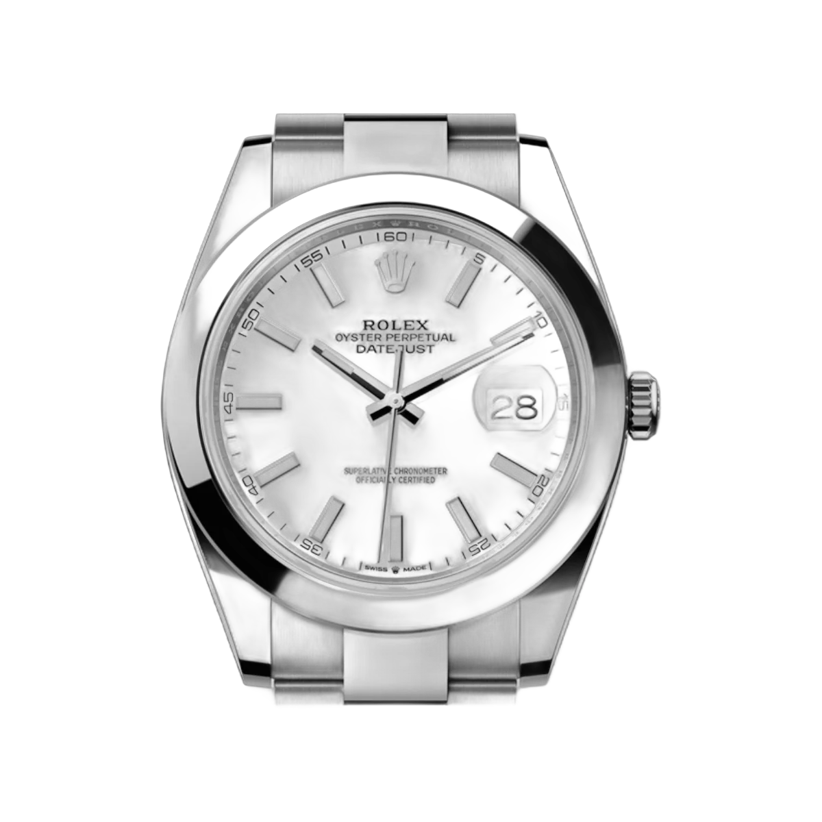 Rolex Datejust Oyster Perpetual 126300-0005 White Index Dial 41mm Mens Watch – additional product photo 3