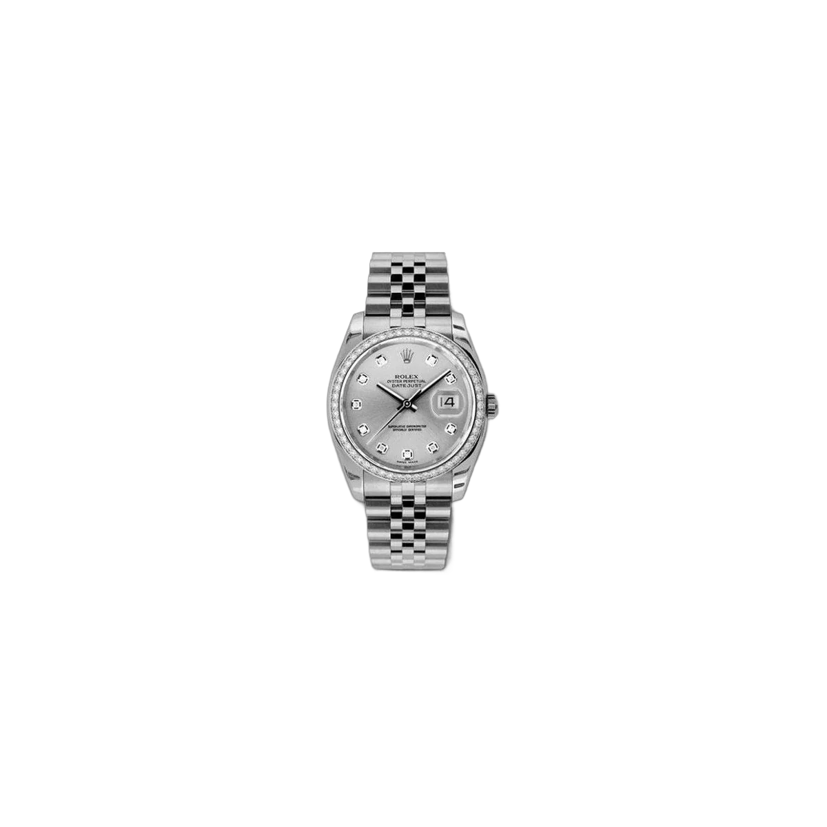 Rolex Datejust Stainless Steel 36Mm Ladies Watch