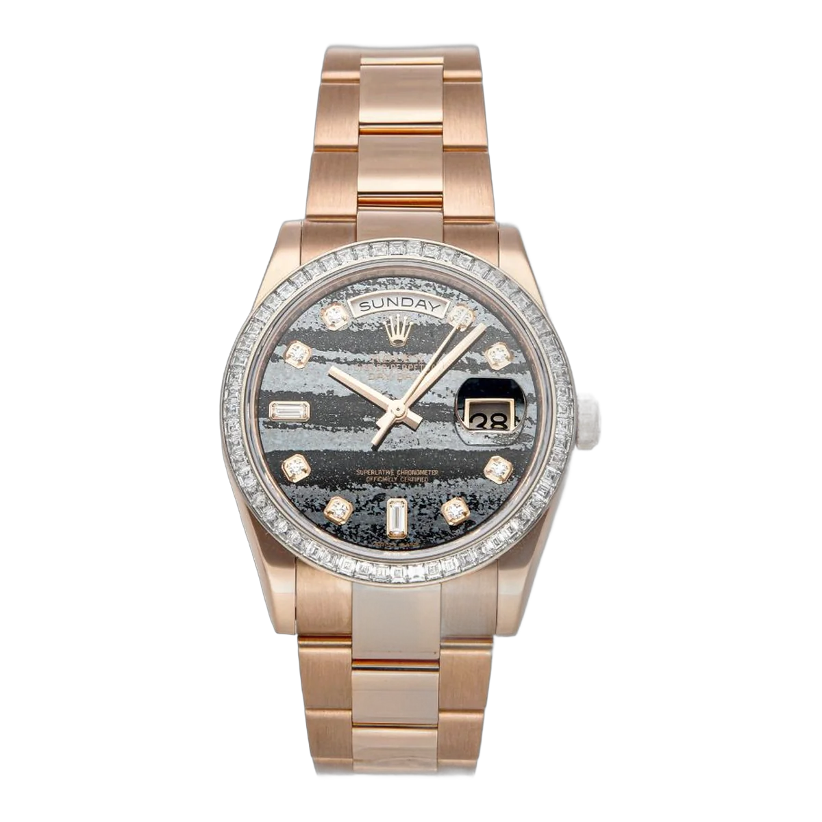 Rolex Day-Date 118395 Self-Winding Grey Ferrite Diamond Dial