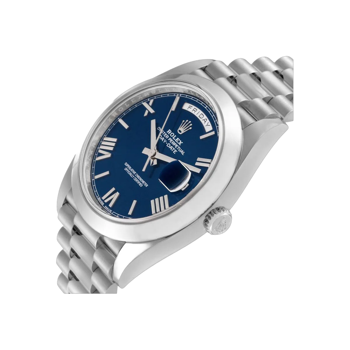 Rolex Day-Date 228206 BLRP Platinum 40mm Blue Dial Men's Watch – additional product photo 2
