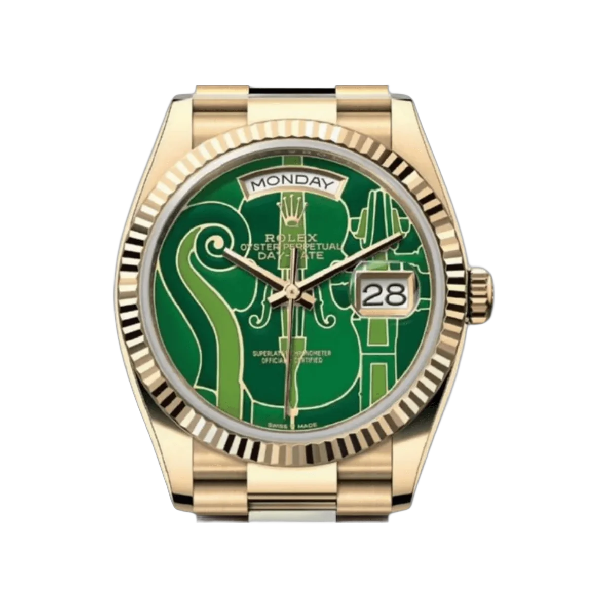 Rolex Day-Date 36 Oyster Perpetual 128238-VIO "Vienna Philharmonic Orchestra" Green Dial – additional product photo 3