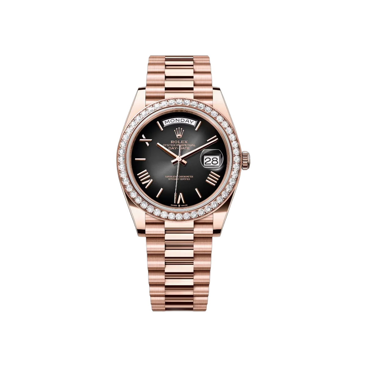 Rolex Day-Date 40 228345RBR-0025 Everose Gold Slate Ombre Dial 40mm Unisex Watch