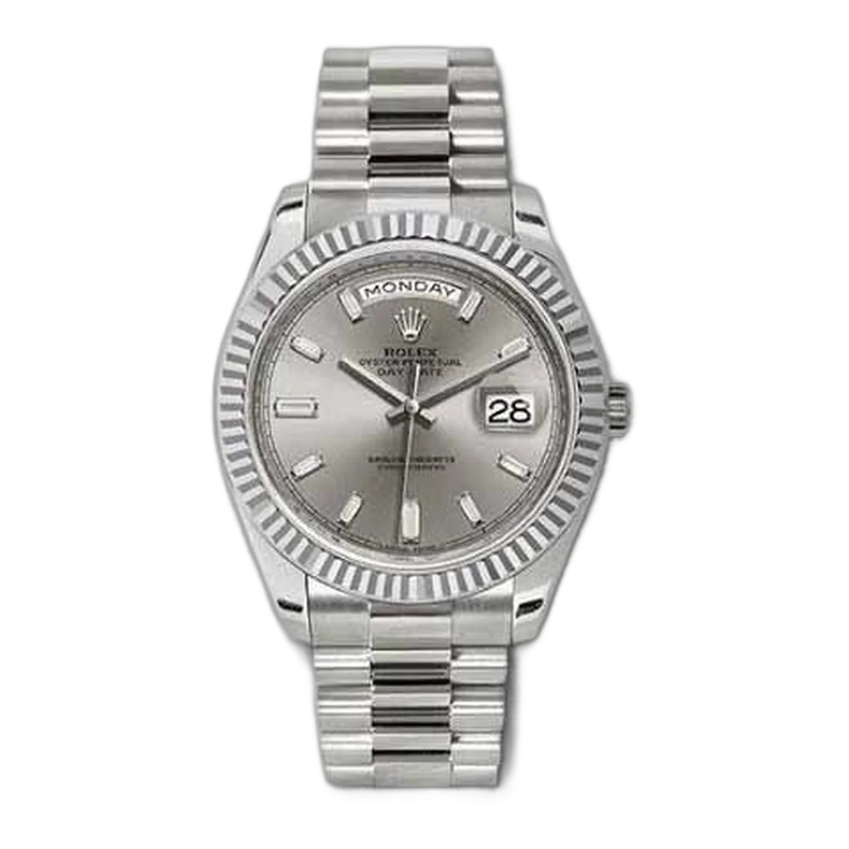 Rolex Day-Date 40Mm 18Kt White Gold Men's Watch