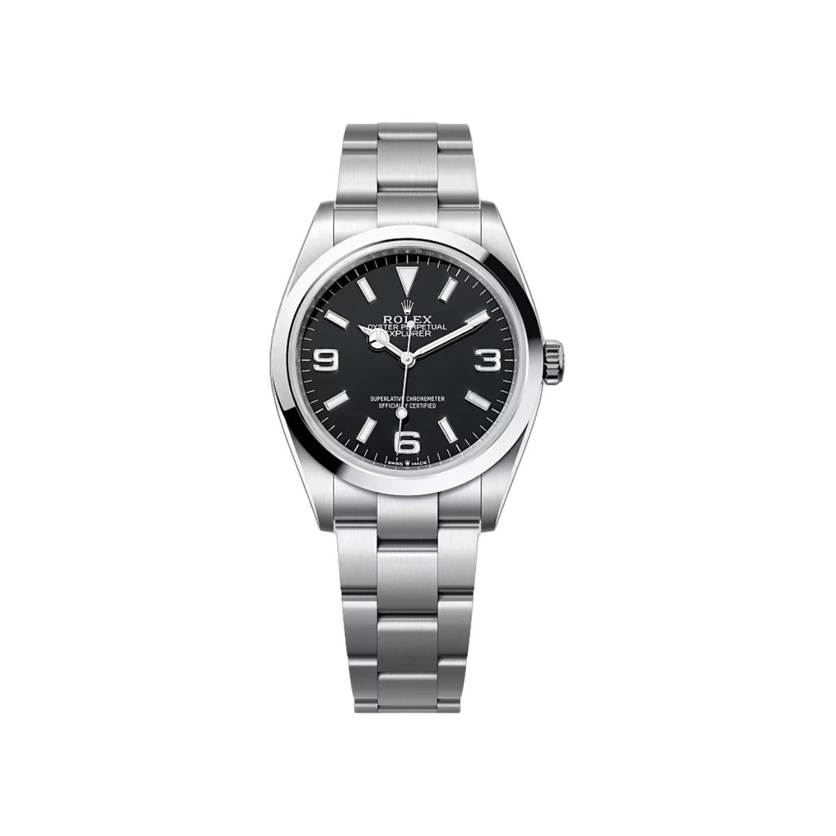Rolex Explorer 36 124270-0001 Oystersteel Black Dial 36mm Men’S Watch