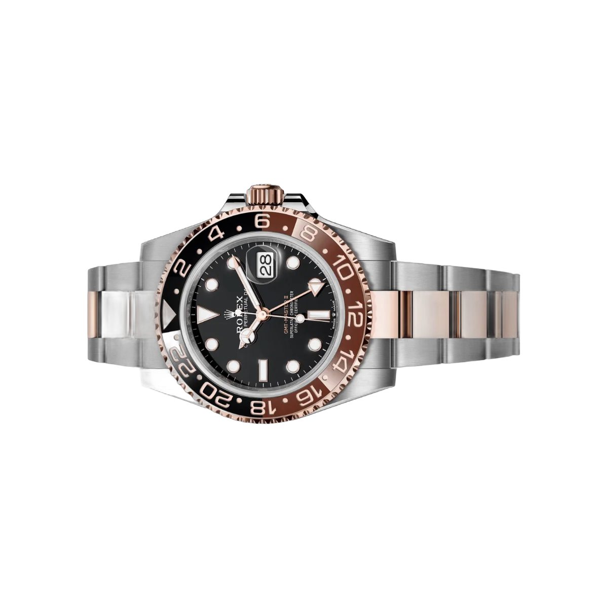 Rolex GMT Master II 126711CHNR-0002 Rootbeer 18kt Rose Gold Oyster Perpetual Date 40mm Black Dial – additional product photo 2