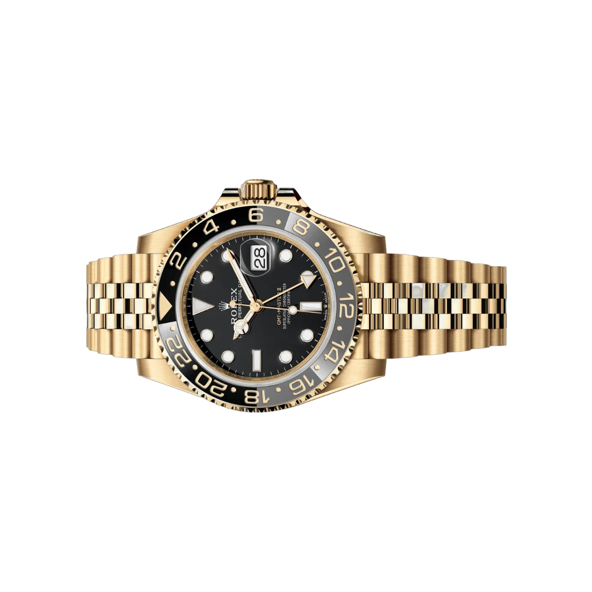 Rolex GMT Master II Oyester Perpetual 126718GRNR-0001 18ct Yellow Gold Black Dial – additional product photo 3