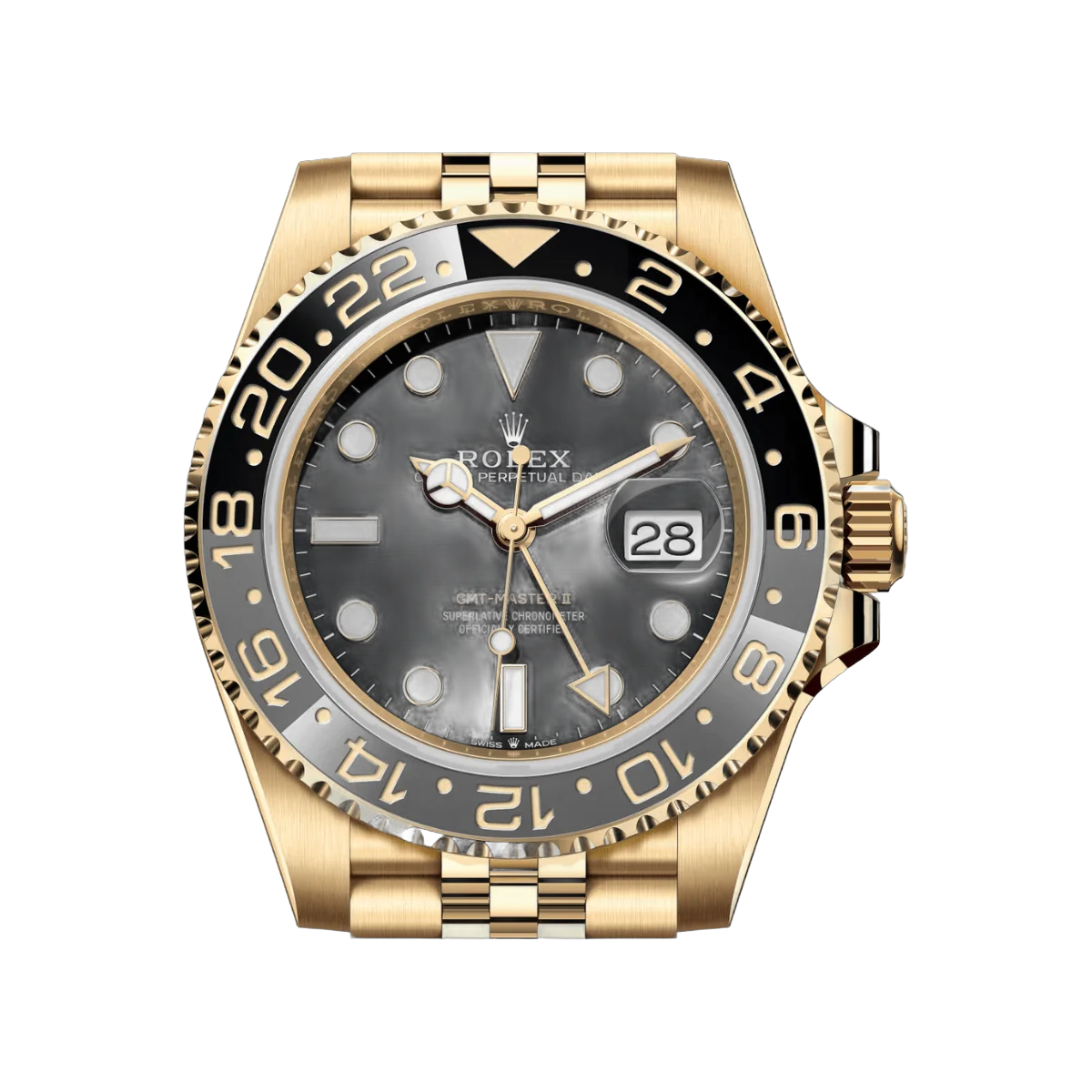 Rolex GMT Master II Oyester Perpetual 126718GRNR-0001 18ct Yellow Gold Black Dial – additional product photo 4
