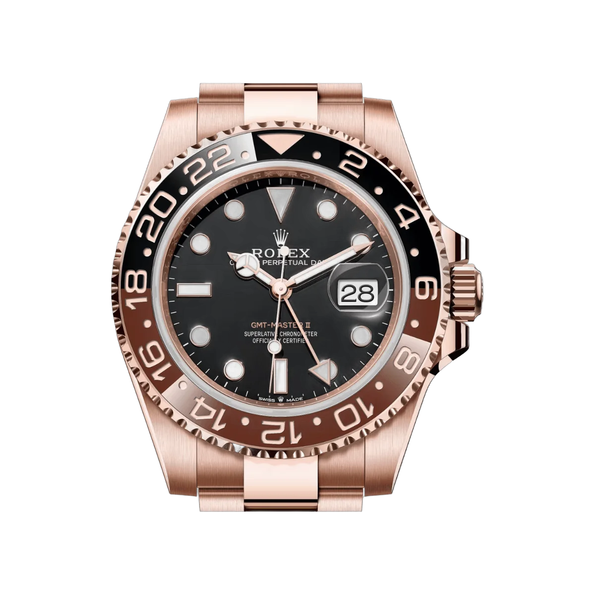 Rolex Gmt Master II Root Beer 126715CHNR-0001 Full Rose Gold 40mm Men's Watch – additional product photo 3