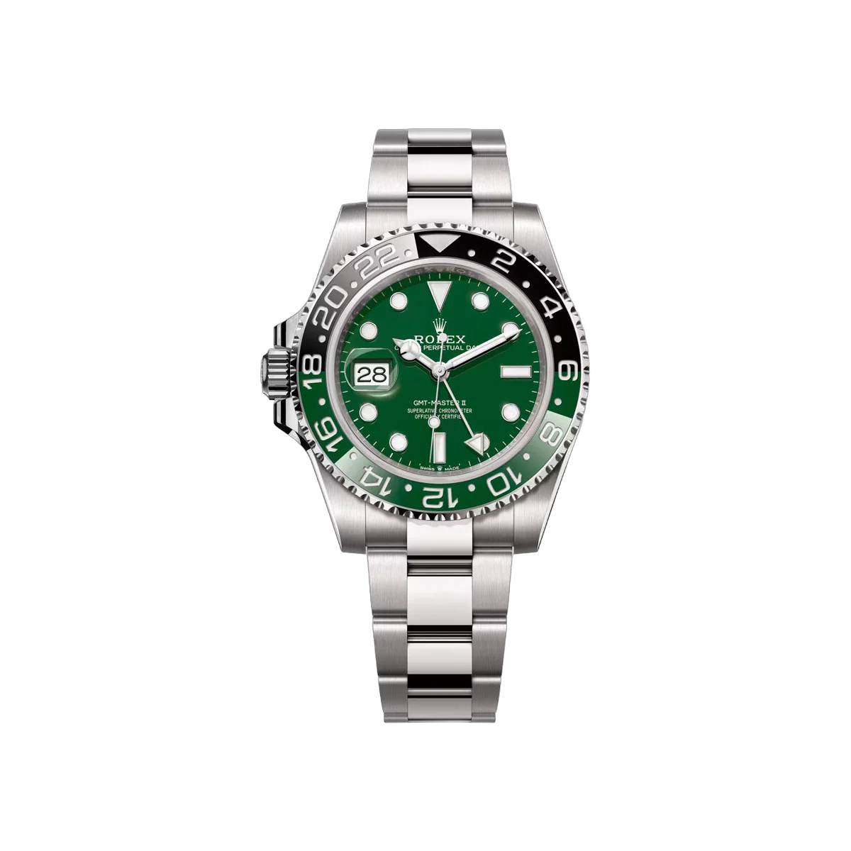 Rolex GMT-Master II Sprite 126729VTNR-0001 White Gold Oyster Bracelet 40mm Green Dial Men's Watch