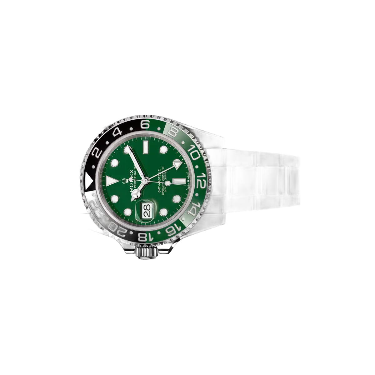 Rolex GMT-Master II Sprite 126729VTNR-0001 White Gold Oyster Bracelet 40mm Green Dial Men's Watch – additional product photo 2