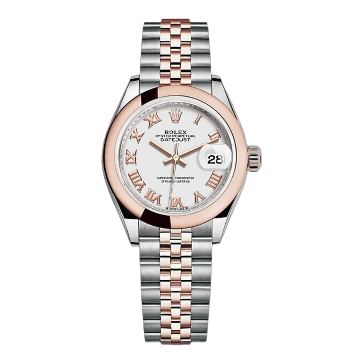 Rolex Lady Datejust M279161-0021 28 Mm Oystersteel And Everose Gold