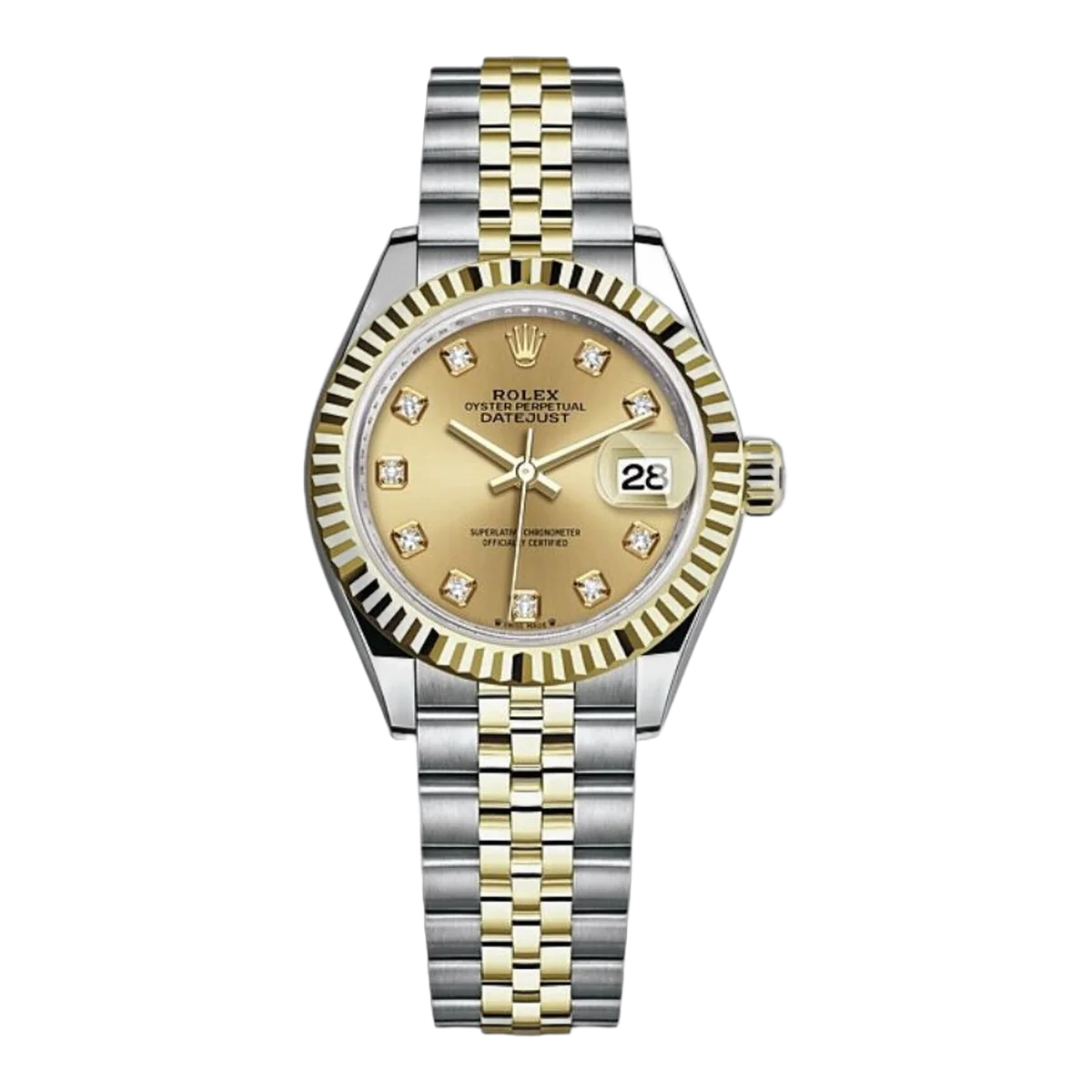 Rolex Lady Datejust M279173-0011 28Mm Stainless Steel And Yellow Gold